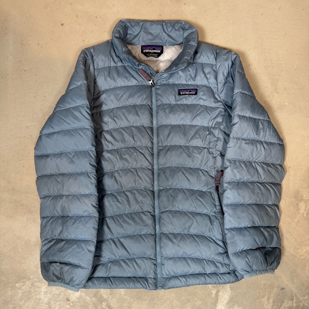 Patagonia Kids Down Sweater Jacket Blue Puffer 68233 FA20 Size L 12 girls